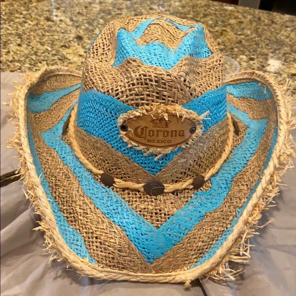 Corona emblem cowboy 🤠 straw hat
